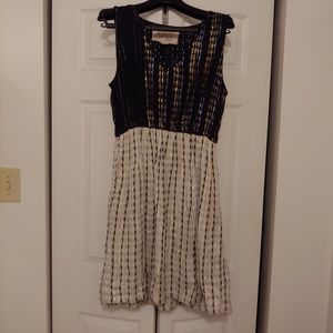 Ace & Jig Black, Cream, and Metallic Dress